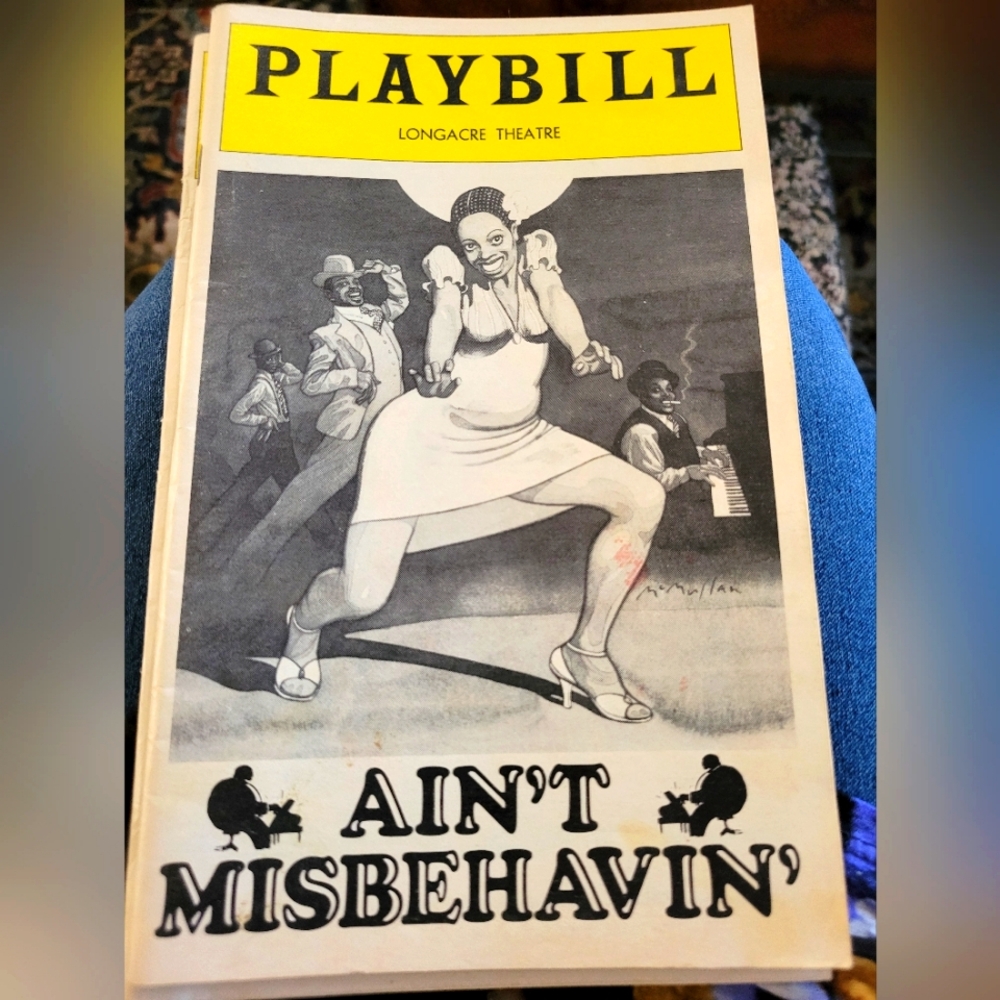 Ain't Misbehavin' Playbill from Longacre Theatre